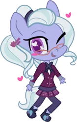 Size: 892x1418 | Tagged: safe, artist:digimonlover101, derpibooru import, sugarcoat, equestria girls, friendship games, chibi, cute, heart, looking at you, ponied up, pony ears, simple background, solo, sugarcute, transparent background, wink
