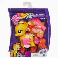 Size: 1600x1600 | Tagged: applejack, brushable, derpibooru import, fashion style, irl, official, photo, rainbow power, safe, solo, toy