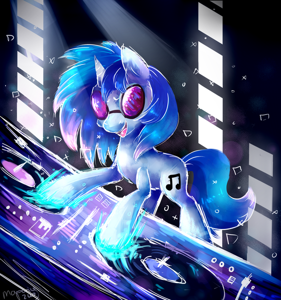 Size: 2348x2510 | Tagged: safe, artist:mapony240, derpibooru import, vinyl scratch, solo, turntable