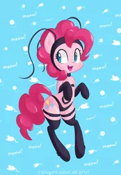 Size: 1046x1500 | Tagged: artist:hidden-cat, clothes, cosplay, costume, darkstalkers, derpibooru import, felicia, pinkie cat, pinkie pie, safe, solo