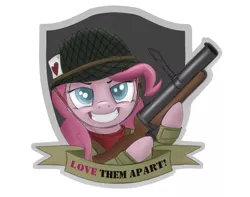 Size: 817x644 | Tagged: artist:dryayberg, derpibooru import, grenade launcher, m79, military, military uniform, pinkie pie, safe, solo, vietnam war, weapon