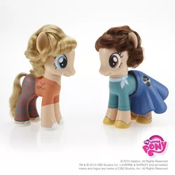 Size: 2000x2000 | Tagged: safe, derpibooru import, official, ponified, pony, brushable, custom, irl, laverne and shirley, laverne de fazio, photo, shirley feeney, toy