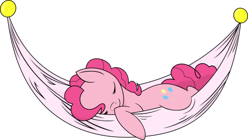 Size: 1024x579 | Tagged: artist:linkling, artist:midnightblitzz, cute, derpibooru import, hammock, pinkie pie, safe, simple background, sleeping, solo, transparent background, vector