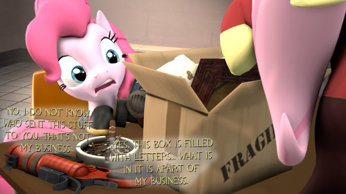 Size: 500x281 | Tagged: 3d, artist:askpinkiepyro, crossover, derpibooru import, fluttershy, fluttersoldier, panel, pinkie pie, pinkie pyro, pyro, safe, soldier, source filmmaker, team fortress 2