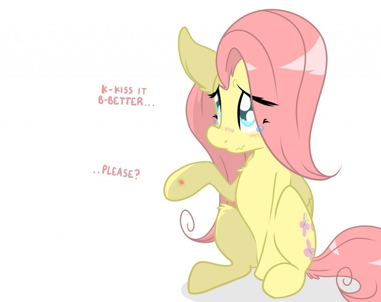 Size: 1280x1015 | Tagged: artist:backsash, blushing, bronybait, crying, derpibooru import, fluttershy, safe, solo