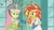 Size: 1366x768 | Tagged: safe, derpibooru import, screencap, fluttershy, sunset shimmer, equestria girls, friendship games, the science of magic, clothes, gloves, image, jpeg, lab coat, rubber gloves, sunset the science gal
