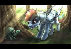 Size: 640x446 | Tagged: artist:arceus55, derpibooru import, rainbow dash, safe, tank, tree