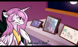 Size: 5000x3000 | Tagged: absurd resolution, artist:doragon-hane, bruised, derpibooru import, drawing, floppy ears, hug, moon, night, pictures, princess celestia, princess luna, s1 luna, safe, solo