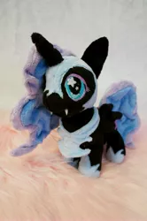 Size: 3264x4912 | Tagged: absurd resolution, artist:fafatacle, chibi, cute, derpibooru import, filly, irl, moonabetes, nightmare moon, nightmare woon, photo, plushie, safe, solo