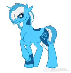 Size: 2062x2121 | Tagged: safe, artist:stagetechyart, derpibooru import, oc, oc:snow sailor, unofficial characters only, pony, unicorn, looking at you, raised hoof, simple background, solo, transparent background
