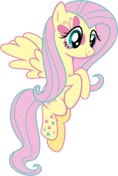 Size: 5500x8182 | Tagged: absurd resolution, artist:sugar-loop, cutie mark magic, derpibooru import, fluttershy, flying, safe, simple background, smiling, solo, transparent background, vector