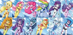 Size: 1600x761 | Tagged: suggestive, artist:the-butch-x, derpibooru import, adagio dazzle, applejack, aria blaze, fluttershy, pinkie pie, rainbow dash, rarity, sonata dusk, sunset shimmer, trixie, twilight sparkle, twilight sparkle (alicorn), vinyl scratch, equestria girls, rainbow rocks, adoragio, ariabetes, armband, armpits, athletic tape, bandeau, bangles, barefoot, beach, beads, bedroom eyes, belly button, bicolor swimsuit, bikini, black swimsuit, blue swimsuit, blushing, bracelet, breasts, busty adagio dazzle, busty applejack, busty aria blaze, busty fluttershy, busty pinkie pie, busty rainbow dash, busty rarity, busty sonata dusk, busty sunset shimmer, busty trixie, busty twilight sparkle, busty vinyl scratch, choker, cleavage, clothes, cloud, cloudy, compilation, cruise ship, curvy, cute, cutie mark, cutie mark on equestria girl, dashabetes, diapinkes, diatrixes, embarrassed, feet, female, females only, flower, flower in hair, frilled swimsuit, frilly, garter, garters, gem, gloves, green swimsuit, grin, hand on hip, happy, jackabetes, jeweled swimsuit, jewelry, jumping, lace, looking at you, mane six, nail polish, necklace, o-ring swimsuit, ocean, one-piece swimsuit, peace sign, pink swimsuit, polka dot swimsuit, ponytail, purple swimsuit, rainbow, rainbowhips, raised eyebrow, raribetes, red swimsuit, scrunchie, sexy, shimmerbetes, ship, shy, shyabetes, siren gem, smiling, smirk, sonatabetes, stars, striped swimsuit, stripes, sweatband, swimsuit, the dazzlings, tongue out, tricolor swimsuit, twiabetes, underass, vinylbetes, water, wet, wet hair, wide hips, wristband, x summer