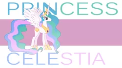 Size: 1920x1080 | Tagged: safe, artist:templarhappy, derpibooru import, princess celestia, alicorn, pony, female, mare, simple, solo, spread wings, vector, wallpaper