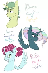 Size: 2000x3000 | Tagged: artist:farewelldecency, crack shipping, derpibooru import, magical lesbian spawn, oc, offspring, parent:applejack, parent:fancypants, parent:pinkie pie, parent:princess luna, parent:rainbow dash, parents:fancyjack, parents:pinkielane, parent:thunderlane, safe, unofficial characters only