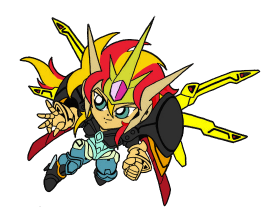 Size: 540x414 | Tagged: safe, derpibooru import, edit, sunset shimmer, equestria girls, crossover, mecha, recolor, sunset phoenix, super robot wars, valsione return