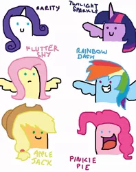 Size: 795x1005 | Tagged: safe, artist:notgoodartistgirl, derpibooru import, applejack, fluttershy, pinkie pie, rainbow dash, rarity, twilight sparkle, twilight sparkle (alicorn), alicorn, pony, female, mane six, mare