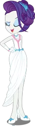 Size: 1331x4718 | Tagged: safe, artist:xebck, derpibooru import, rarity, equestria girls, spoiler:comic, spoiler:comicff19, alternate hairstyle, beautiful, clothes, dress, hairstyle, high heels, simple background, solo, transparent background, vector
