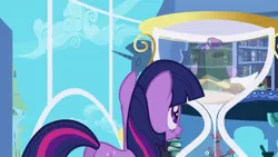 Size: 1749x984 | Tagged: amending fences, derpibooru import, edit, edited screencap, friendship is magic, hourglass, safe, screencap, starlight glimmer, twilight's canterlot home, twilight sparkle