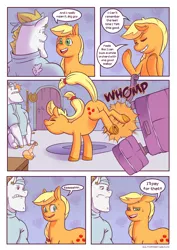 Size: 1280x1810 | Tagged: applejack, artist:raph13th, ask, bucking, bulk biceps, comic, comic:built for power, derpibooru import, safe, tumblr