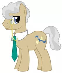 Size: 1600x1875 | Tagged: safe, artist:evilfrenzy, derpibooru import, mayor mare, pony, collar, male, mayor mustang, monocle, necktie, rule 63, solo, stallion