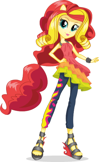 Size: 322x528 | Tagged: safe, derpibooru import, sunset shimmer, equestria girls, ponied up, pony ears, sandals, solo