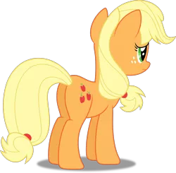 Size: 3061x3000 | Tagged: safe, artist:dashiesparkle, derpibooru import, applejack, earth pony, pony, the best night ever, female, freckles, plot, simple background, solo, transparent background, vector