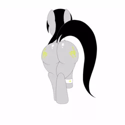 Size: 1000x1000 | Tagged: artist:thepianistmare, black hair, derpibooru import, female, gift art, oc, oc:klavinova, plot, plump, sexy, shiny, solo, solo female, suggestive, unofficial characters only, walking