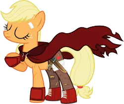 Size: 8043x6760 | Tagged: absurd resolution, applejack, artist:emedina13, clothes, cosplay, derpibooru import, persona, persona 3, persona 4 arena, safe, sanada akihiko, solo