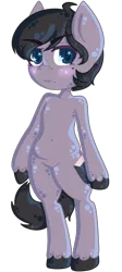 Size: 556x1236 | Tagged: safe, artist:matteglaze, derpibooru import, oc, oc:oz, unofficial characters only, anthro, unguligrade anthro, androgynous, anthro oc, blushing, simple background, solo, transparent background, unshorn fetlocks, wingding eyes