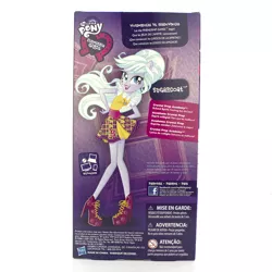Size: 750x750 | Tagged: safe, derpibooru import, sugarcoat, equestria girls, friendship games, box art, clothes, equestria girls logo, high heels, merchandise, outfit, solo