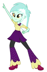 Size: 4899x7500 | Tagged: safe, artist:mixiepie, derpibooru import, lyra heartstrings, all's fair in love and friendship games, equestria girls, friendship games, absurd resolution, background human, clothes, dancing, female, simple background, solo, transparent background, vector