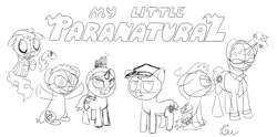 Size: 1556x772 | Tagged: artist:cogweaver, comic, crossover, derpibooru import, ghost, paranatural, ponified, safe, sketch, webcomic