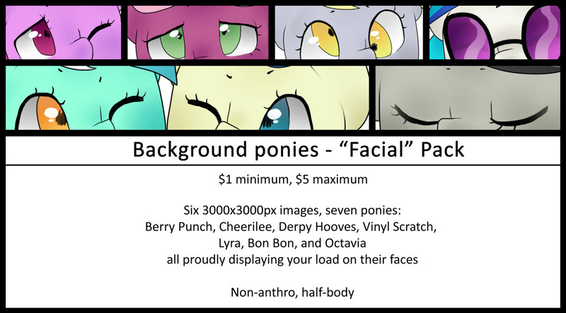 Size: 1280x708 | Tagged: suggestive, artist:oouichi, derpibooru import, berry punch, berryshine, bon bon, cheerilee, derpy hooves, lyra heartstrings, octavia melody, sweetie drops, vinyl scratch, pegasus, pony, art pack, art pack cover, female, mare