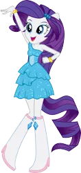 Size: 3149x6676 | Tagged: safe, artist:sugar-loop, derpibooru import, rarity, equestria girls, equestria girls (movie), boots, bracelet, clothes, dancing, dress, fall formal outfits, female, high heel boots, jewelry, ponied up, pony ears, ponytail, simple background, solo, transparent background, vector