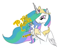 Size: 704x576 | Tagged: artist:artylovr, derpibooru import, plushie, princess celestia, safe, squeeze me celly, to the moon, toy