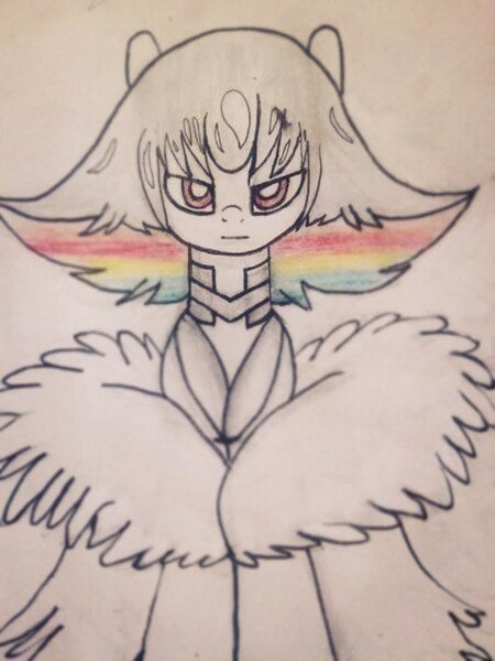 Size: 453x604 | Tagged: safe, artist:anomalka, derpibooru import, ponified, kill la kill, ragyo kiryuin, solo, traditional art