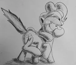 Size: 1900x1630 | Tagged: artist:inkygarden, charcoal drawing, derpibooru import, grayscale, monochrome, pinkie pie, rainbow dash, safe, shhh, sketch, traditional art