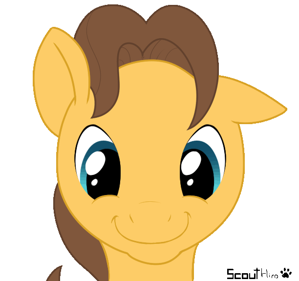 Size: 612x575 | Tagged: safe, artist:scouthiro, derpibooru import, caramel, animated, background pony, blinking, carabetes, cute, eye shimmer, male, simple background, smiling, solo, tongue out, transparent background