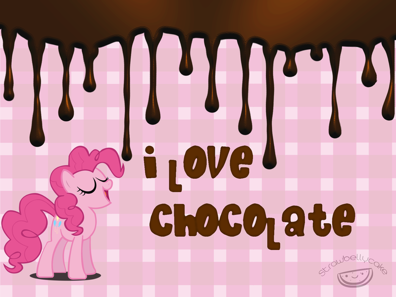 Size: 1600x1200 | Tagged: artist:strawbellycake, chocolate, chocolate rain, derpibooru import, food, pinkie pie, safe, solo, text