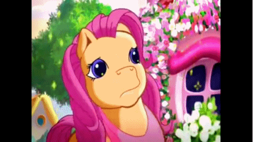 Size: 493x277 | Tagged: safe, derpibooru import, screencap, minty, pinkie pie, pinkie pie (g3), puzzlemint, sparkleworks, earth pony, pony, positively pink, accidental kiss, animated, g3, kiss on the lips, kissing, oops, shipping fuel, sparkles