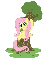 Size: 4500x5700 | Tagged: absurd resolution, artist:ostichristian, derpibooru import, fluttershy, fluttertree, safe, solo, tree, tree costume