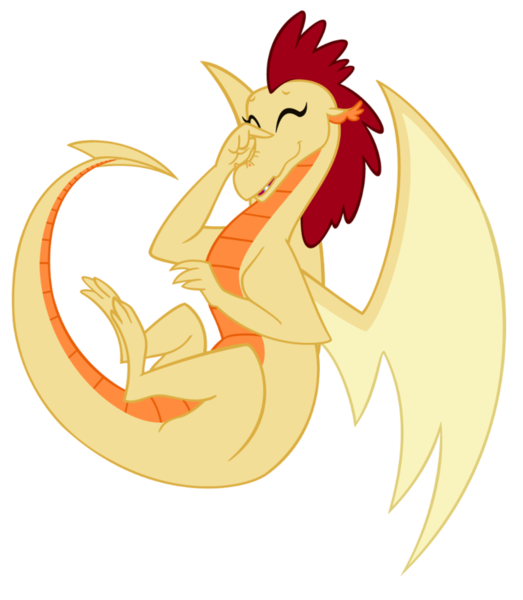 Size: 800x917 | Tagged: artist:queencold, derpibooru import, dragon, dragoness, dragon oc, laughing, mother, oc, oc:muddle, parent, safe, simple background, solo, transparent background, unofficial characters only
