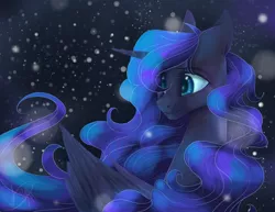 Size: 1024x791 | Tagged: artist:ebonytails, derpibooru import, portrait, princess luna, safe, solo