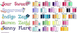 Size: 3459x1500 | Tagged: safe, artist:xebck, derpibooru import, indigo zap, lemon zest, sour sweet, sugarcoat, sunny flare, equestria girls, friendship games, color palette, crystal prep academy, crystal prep shadowbolts, cutie mark, earbuds, glasses, reference sheet, shadow five, text