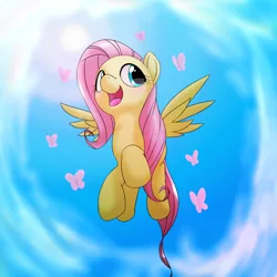 Size: 1000x1000 | Tagged: artist:ushiro no kukan, derpibooru import, fluttershy, safe, solo