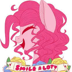 Size: 900x900 | Tagged: artist:silbersternenlicht, derpibooru import, pinkie pie, portrait, safe, solo