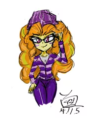 Size: 6071x8598 | Tagged: safe, artist:milkitalix, artist:sapphirevision421, derpibooru import, adagio dazzle, equestria girls, absurd resolution, hipster, solo