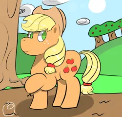 Size: 1280x1224 | Tagged: safe, artist:an-honest-appul, derpibooru import, applejack, solo