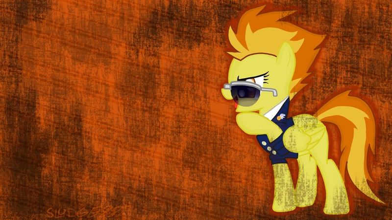 Size: 1920x1080 | Tagged: safe, artist:sludge888, derpibooru import, spitfire, solo, wallpaper