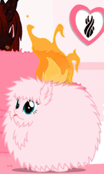 Size: 579x963 | Tagged: animated, artist:mixermike622, burning, derpibooru import, fire, oc, oc:fluffle puff, oc:marksaline, safe, spontaneous combustion, this will end in tears and/or death, unofficial characters only